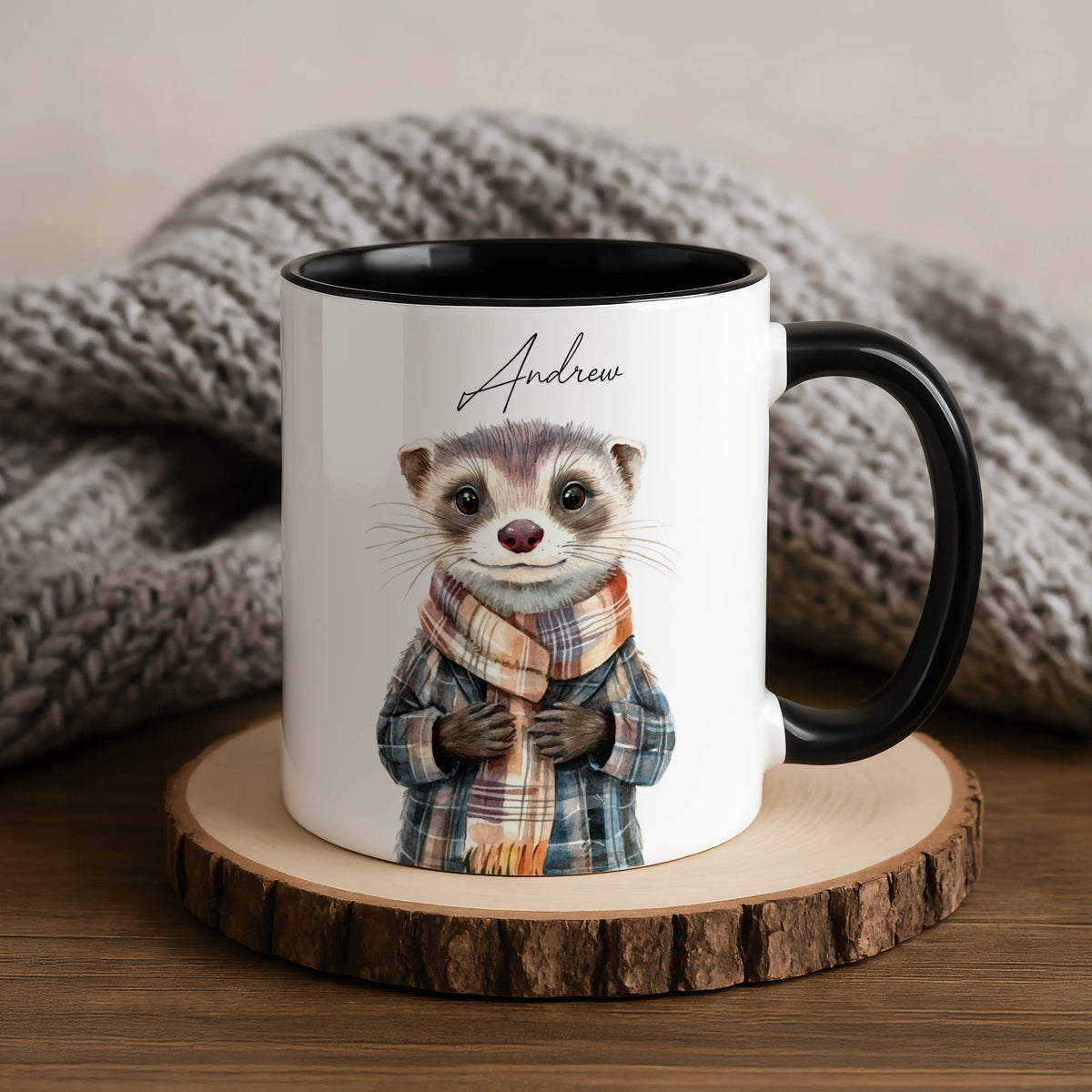 Custom Cute Ferret Mug - Image 1 | CreadGift