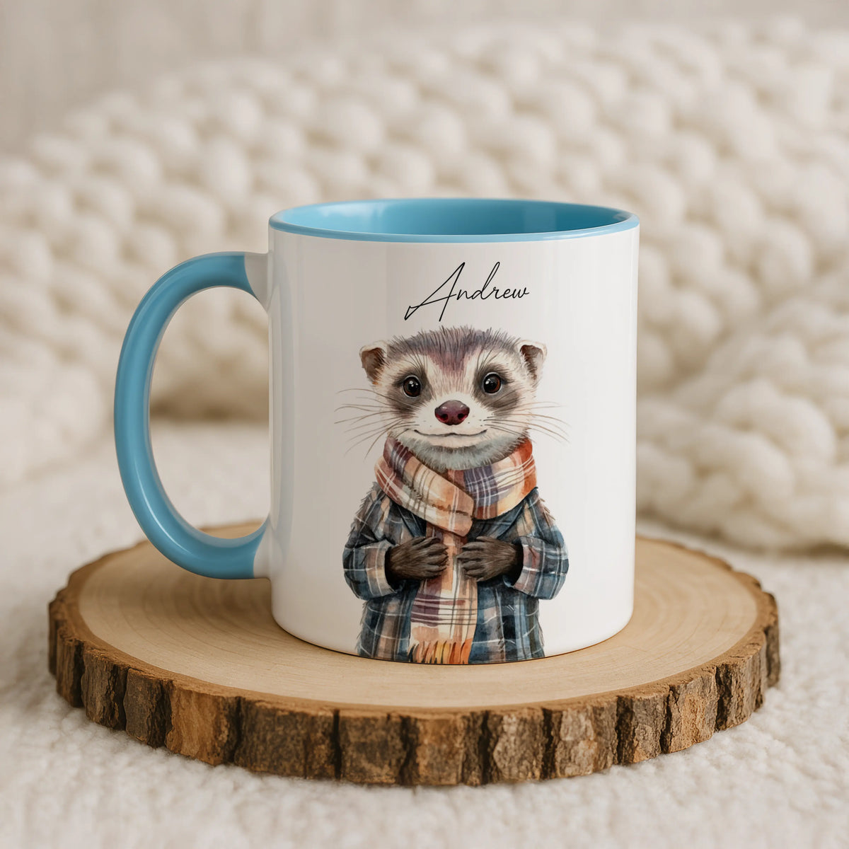 Custom Cute Ferret Mug - Image 7 | CreadGift