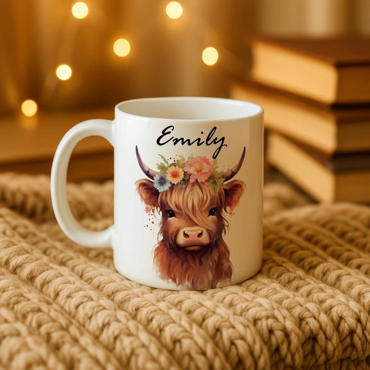 Custom Cute Highland Cow Mug - Image 5 | CreadGift