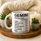 Gemini Nutrition Facts Mug - Image 3 | CreadGift