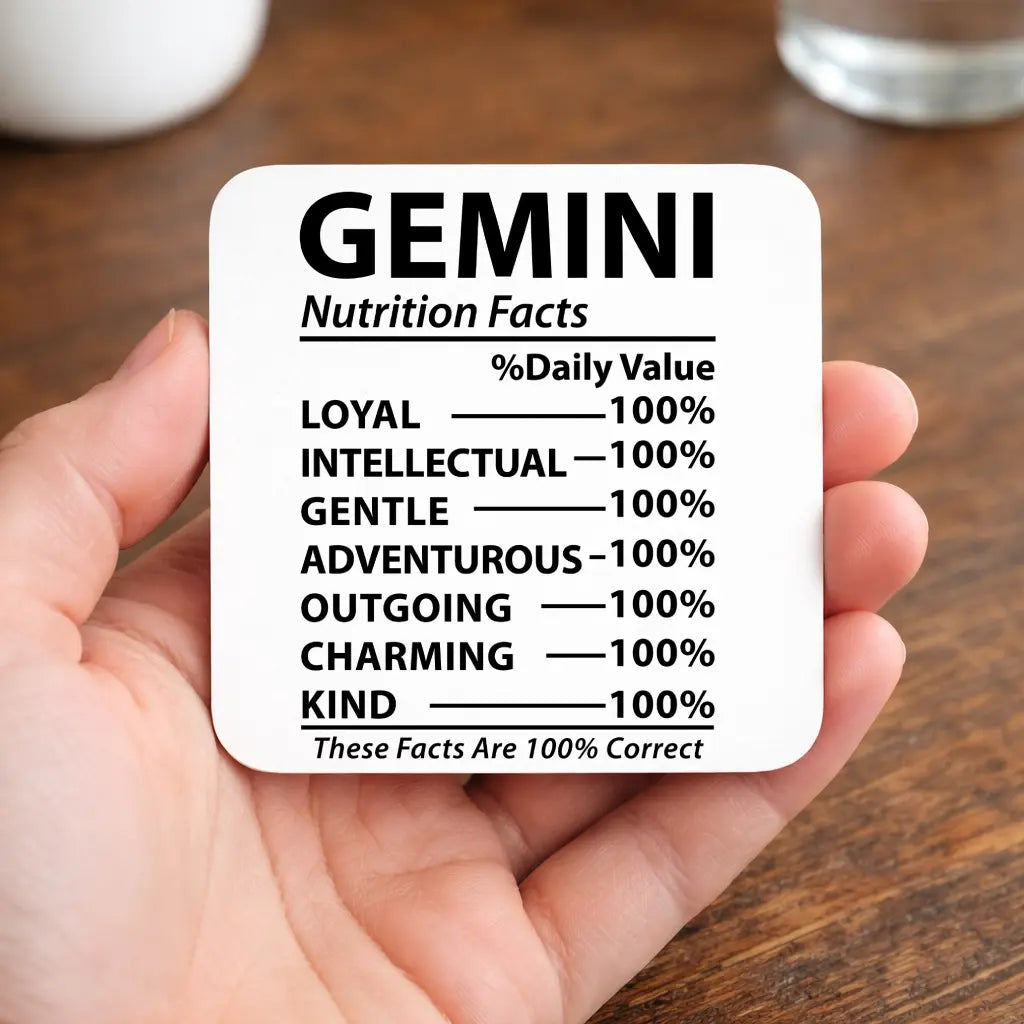 Gemini Nutrition Facts Mug - Image 5 | CreadGift