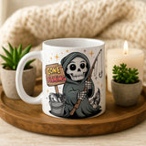 Gone Fishing Grim Reaper Mug - Image 1 | CreadGift