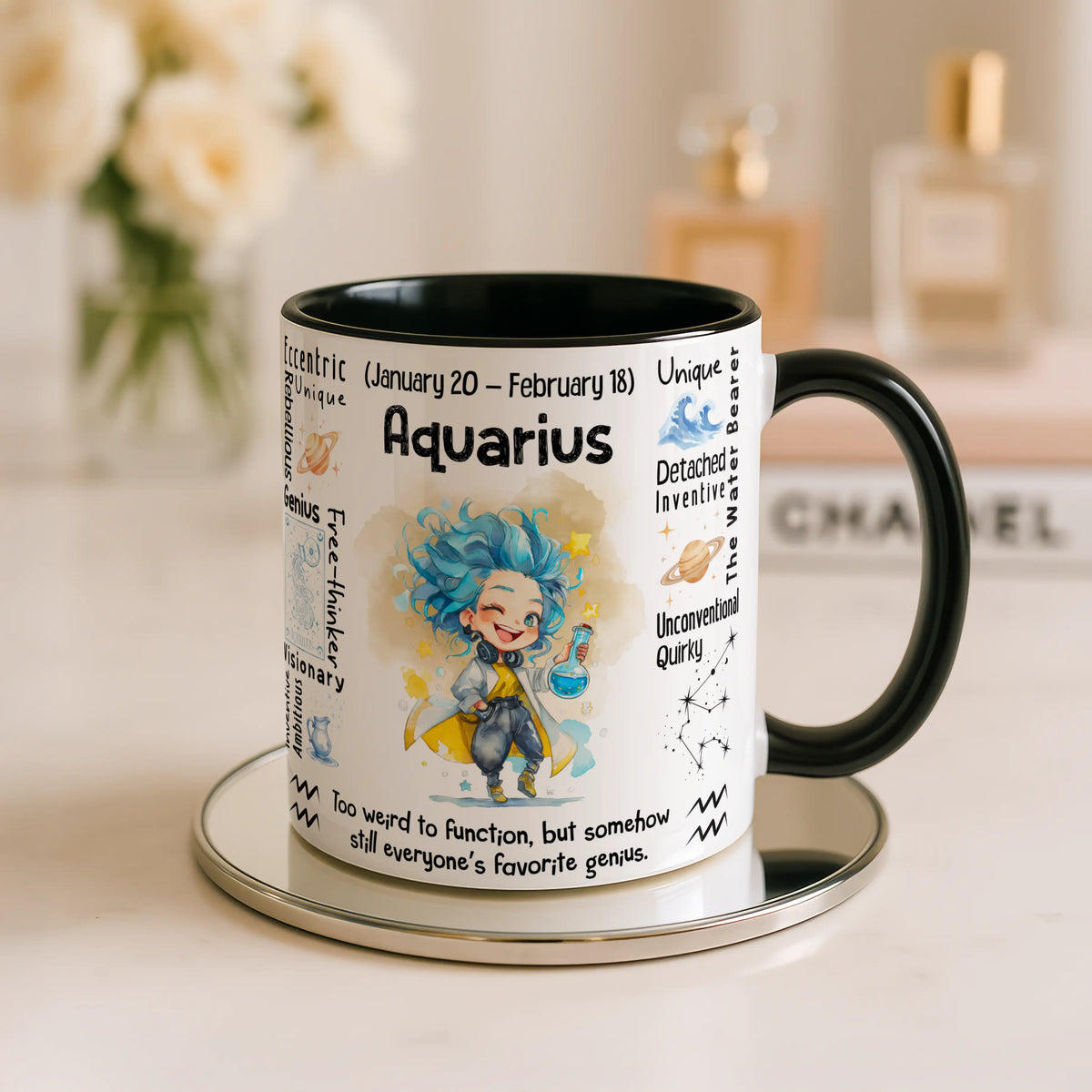 Aquarius Zodiac Mug - Image 1 | CreadGift