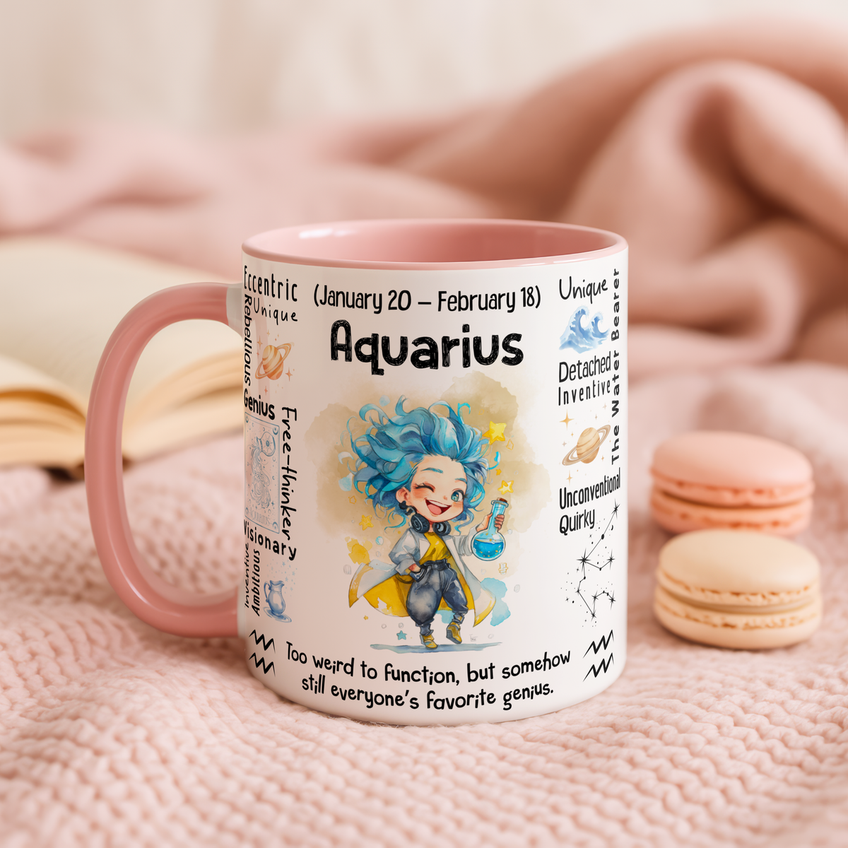 Aquarius Zodiac Mug - Image 2 | CreadGift