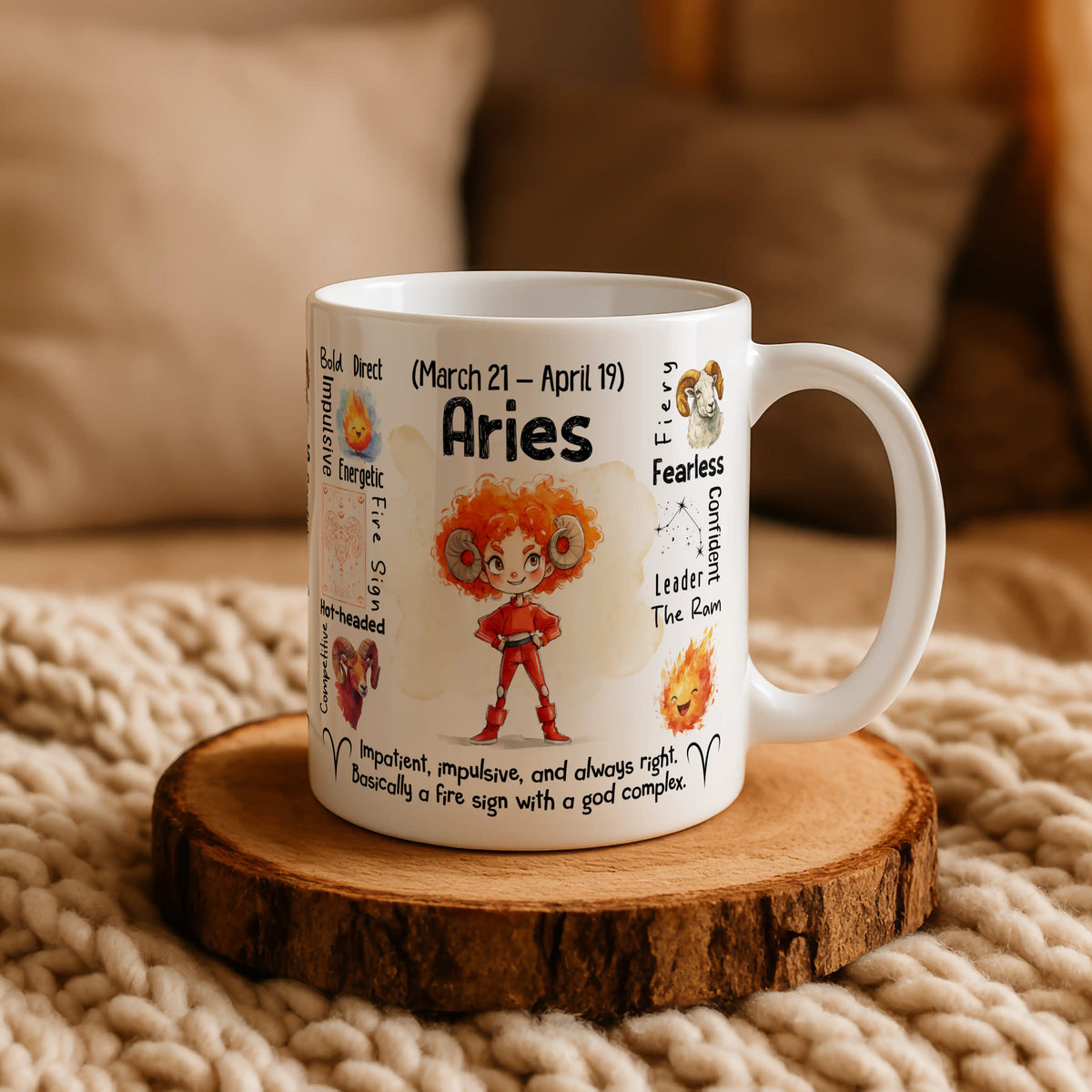 Aries Zodiac Mug - Image 4 | CreadGift