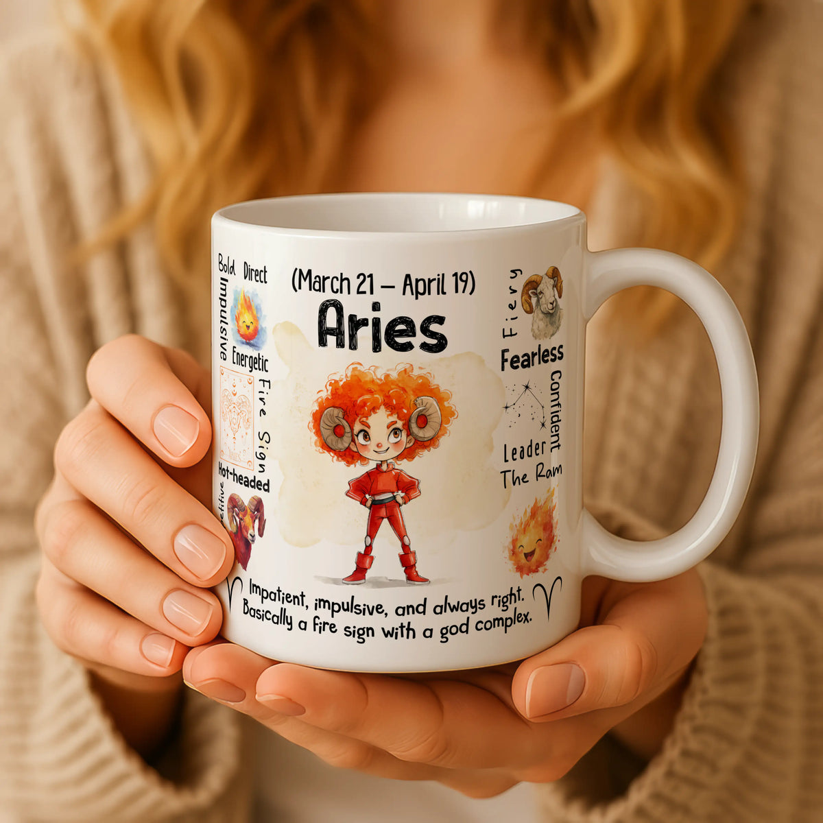 Aries Zodiac Mug - Image 5 | CreadGift
