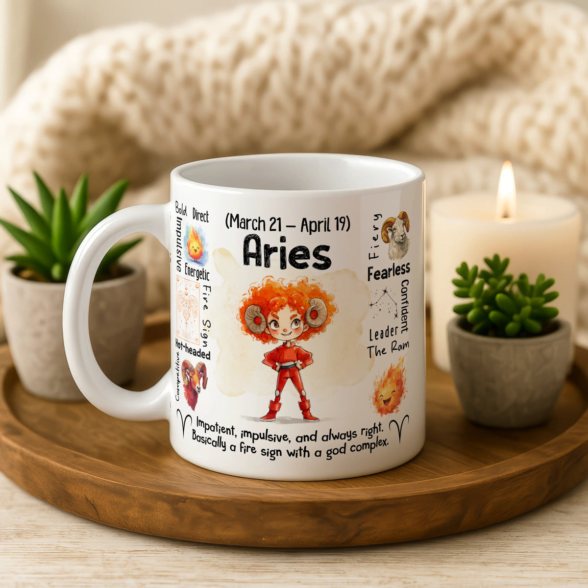 Aries Zodiac Mug - Image 7 | CreadGift