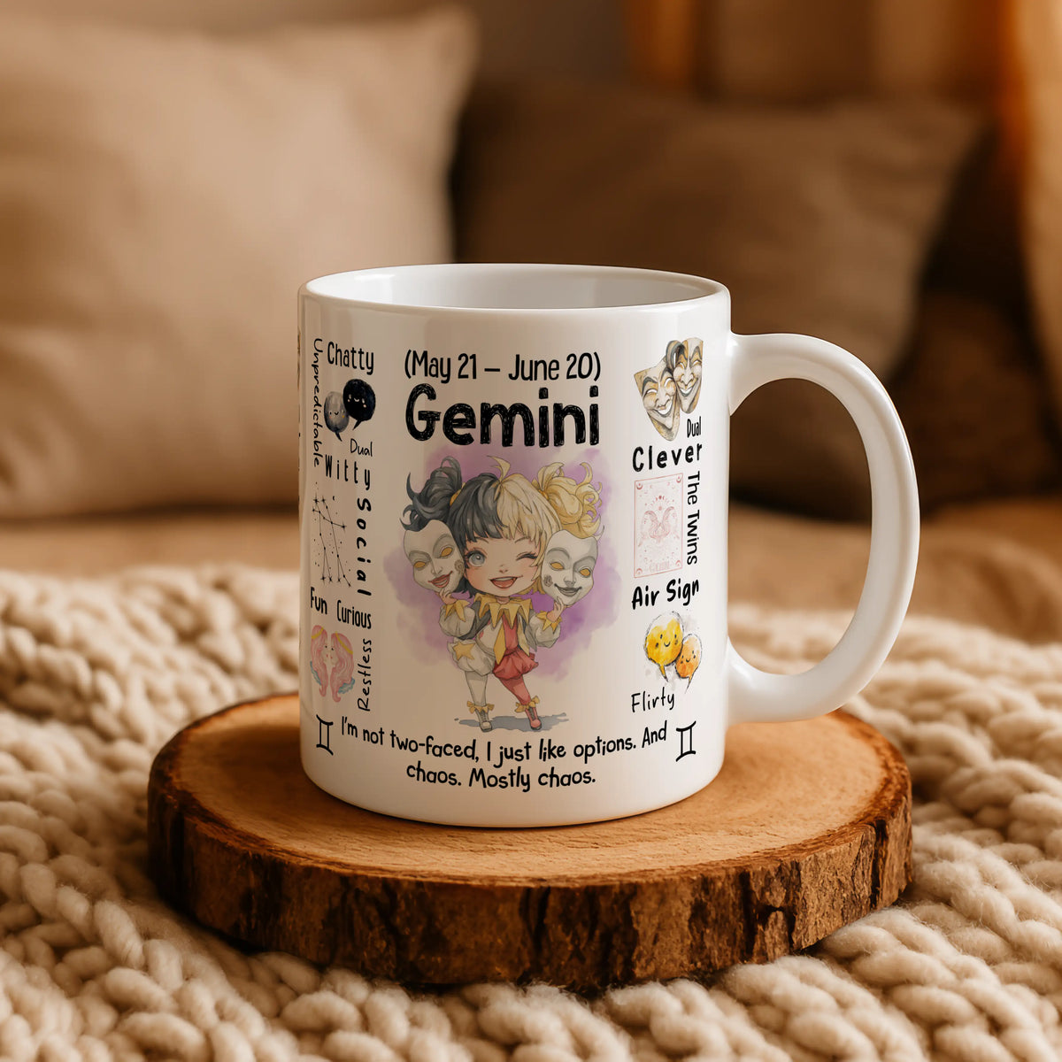 Gemini Zodiac Mug - Image 4 | CreadGift
