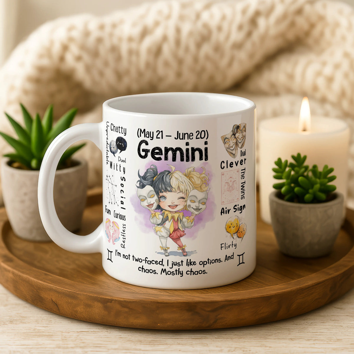 Gemini Zodiac Mug - Image 5 | CreadGift
