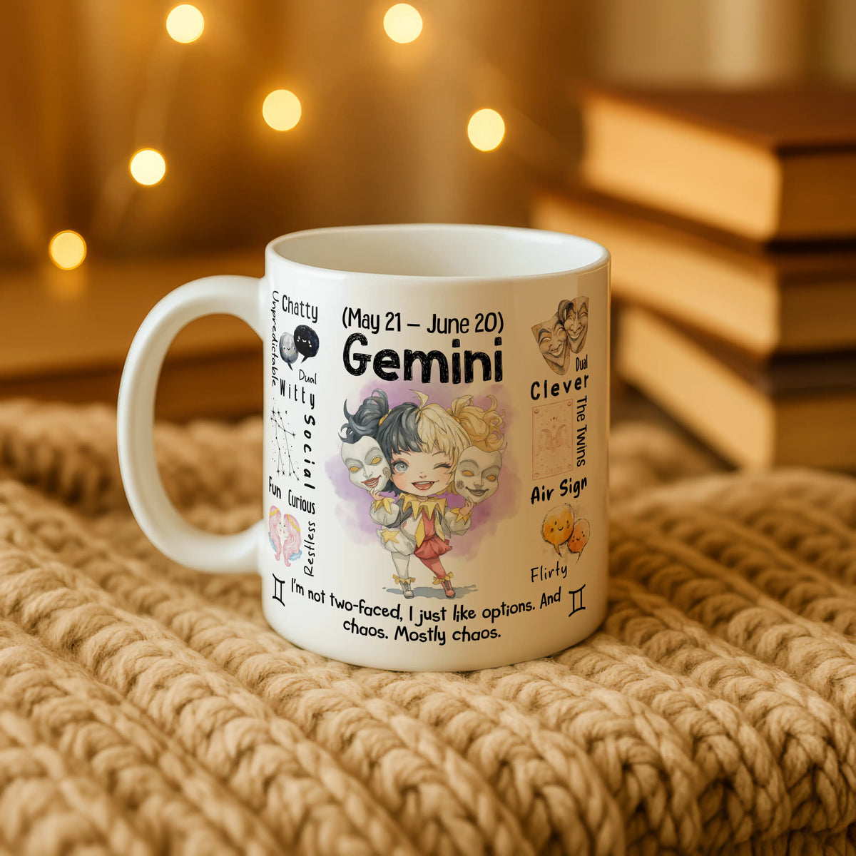 Gemini Zodiac Mug - Image 6 | CreadGift