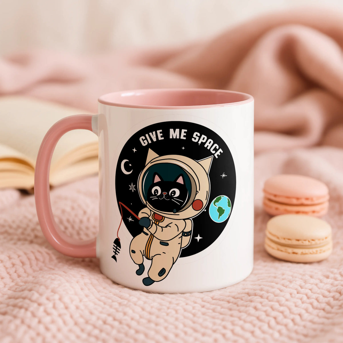 Give Me Space Cat Astronaut Mug - Image 2 | CreadGift