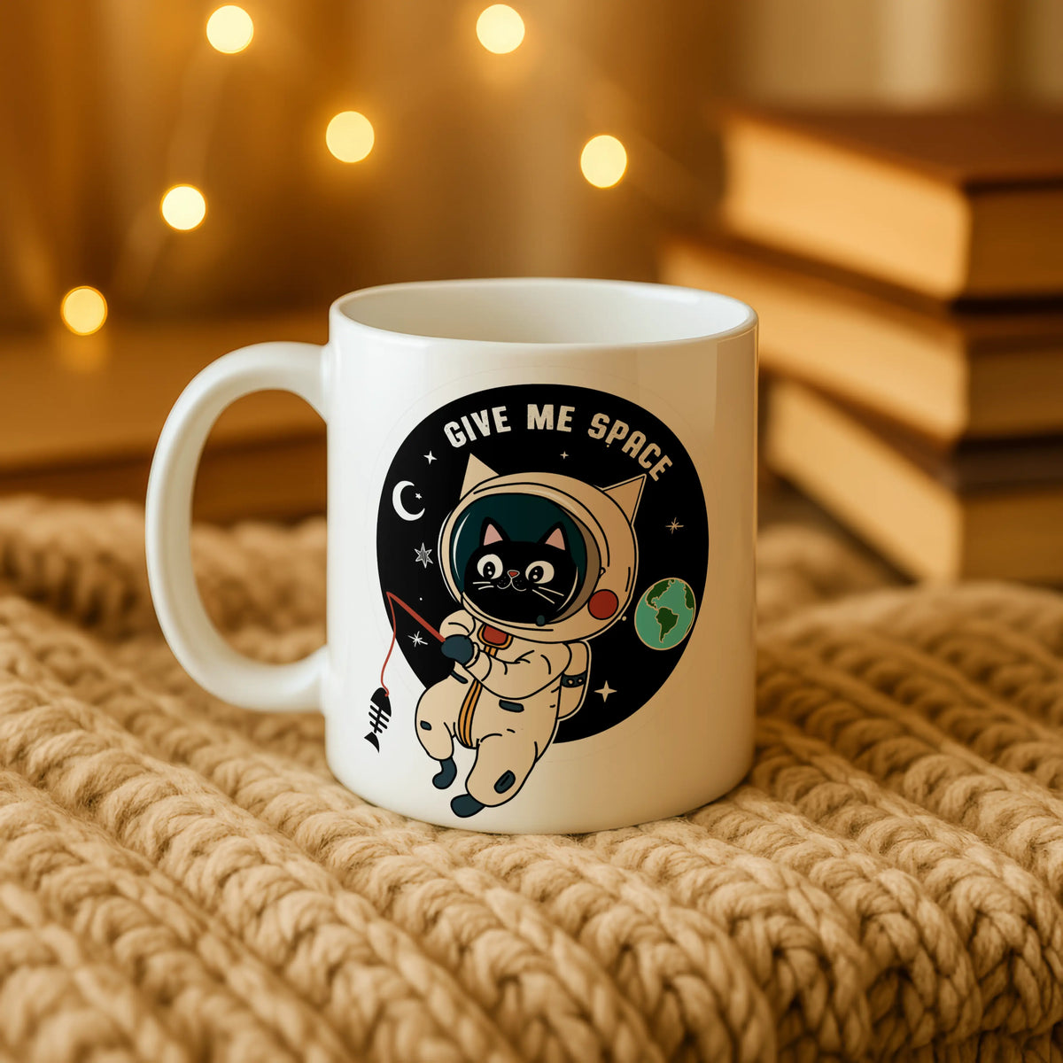 Give Me Space Cat Astronaut Mug - Image 5 | CreadGift