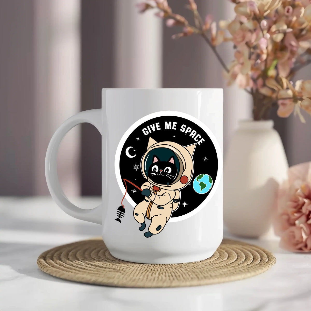 Give Me Space Cat Astronaut Mug - Image 8 | CreadGift