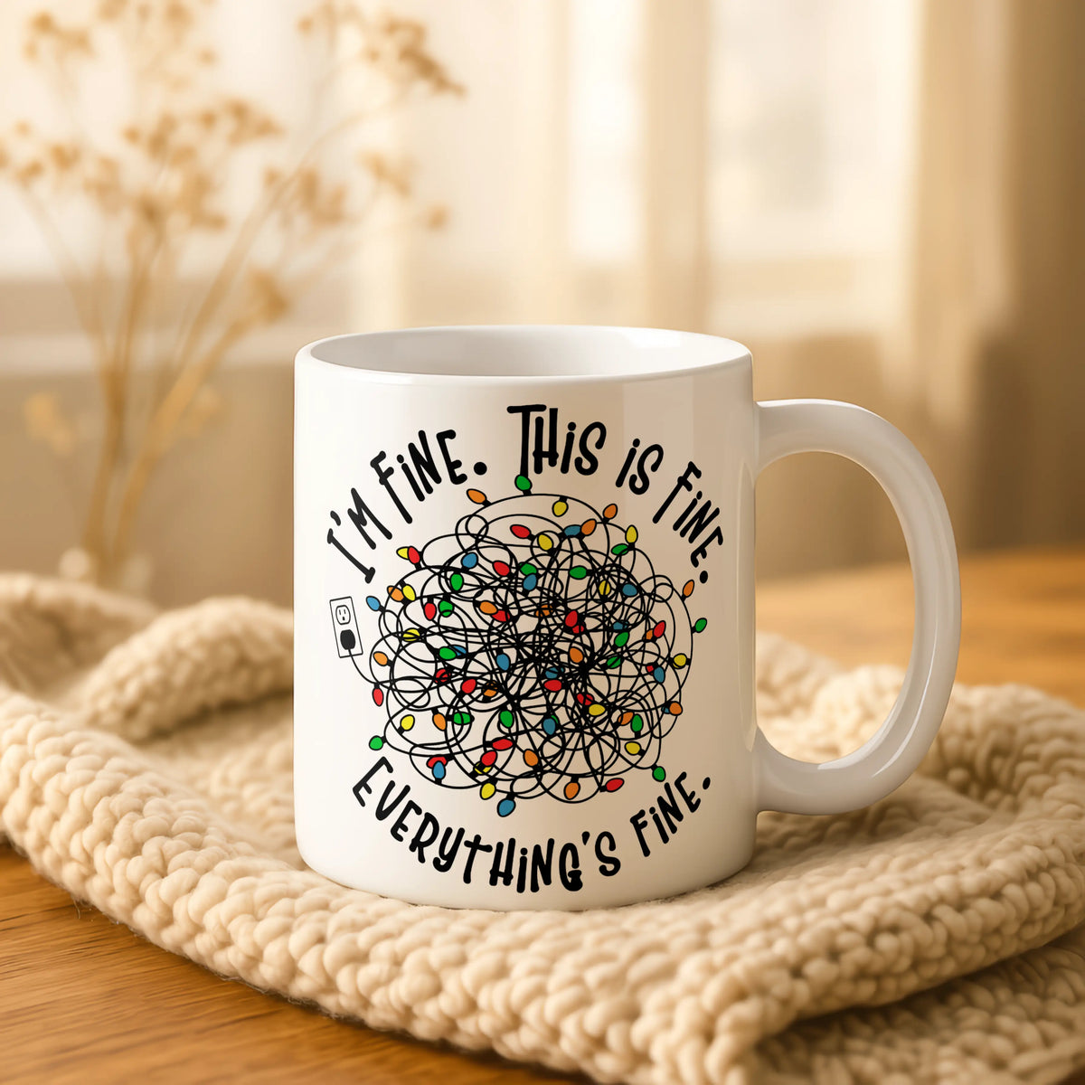 I Am Fine This is Fine Mug - Image 4 | CreadGift