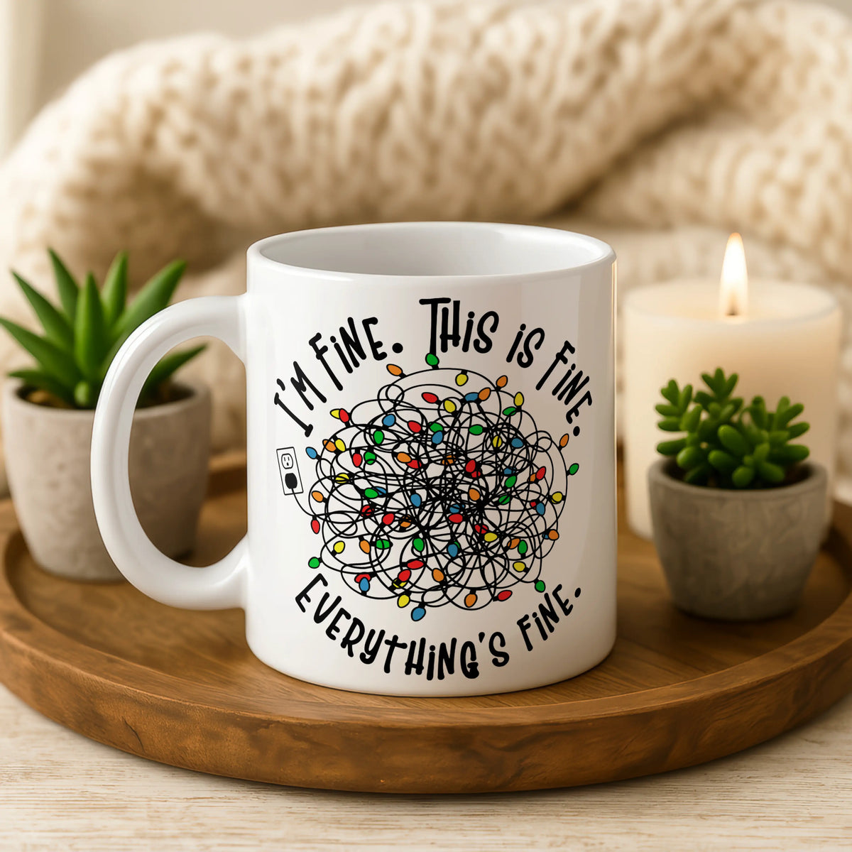 I Am Fine This is Fine Mug - Image 5 | CreadGift