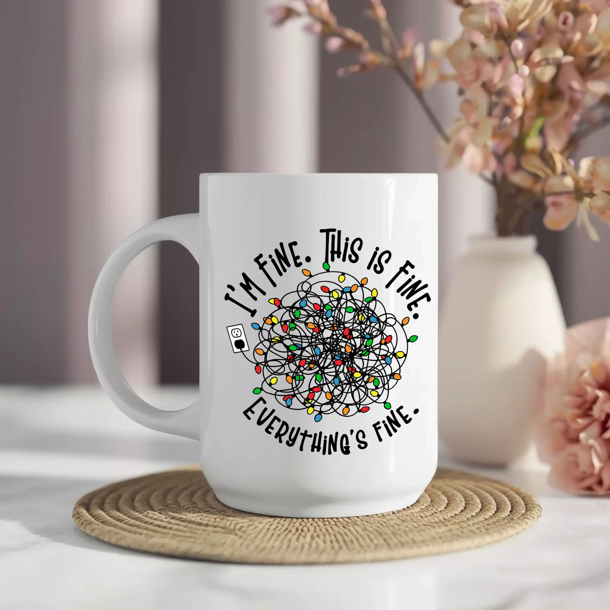 I Am Fine This is Fine Mug - Image 9 | CreadGift