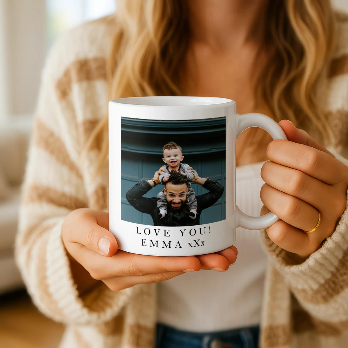 Personalised Photo Mug | Your Photo & Text | Custom Picture Coffee Cup