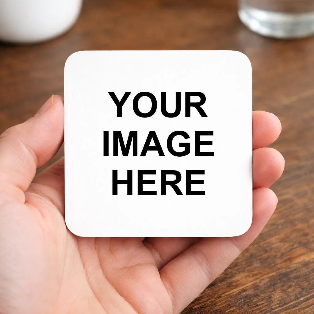 Personalised Photo or Text Coaster