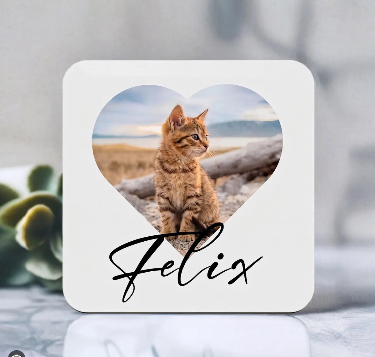 Personalised Photo or Text Coaster