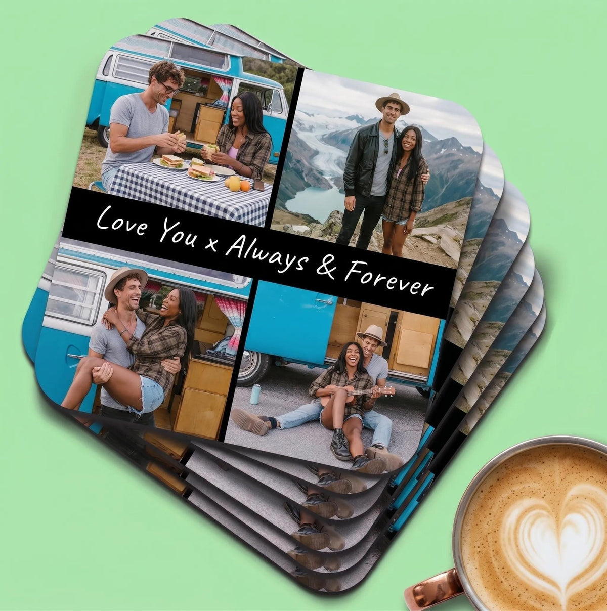 Personalised Photo or Text Coaster