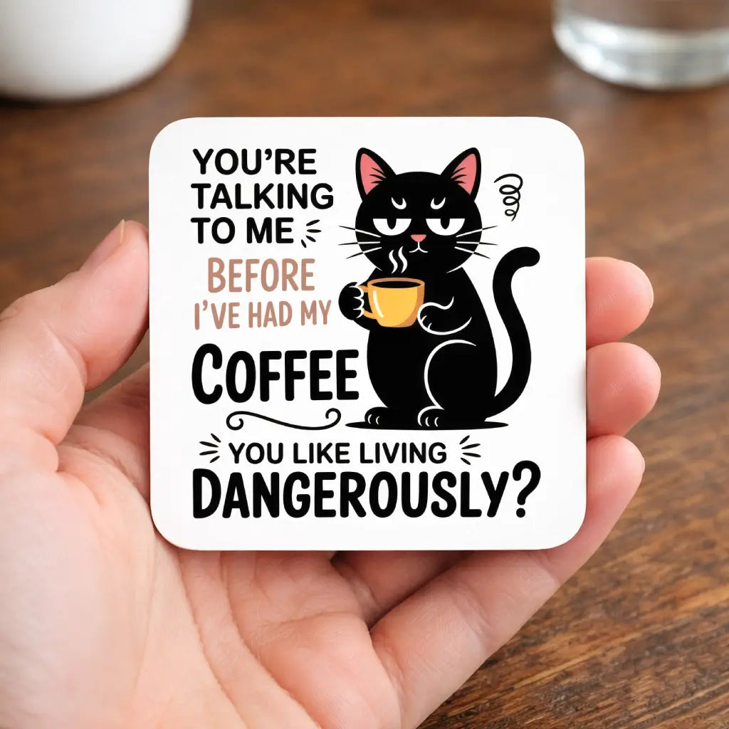 Living Dangerously Black Cat Mug - Image 8 | CreadGift