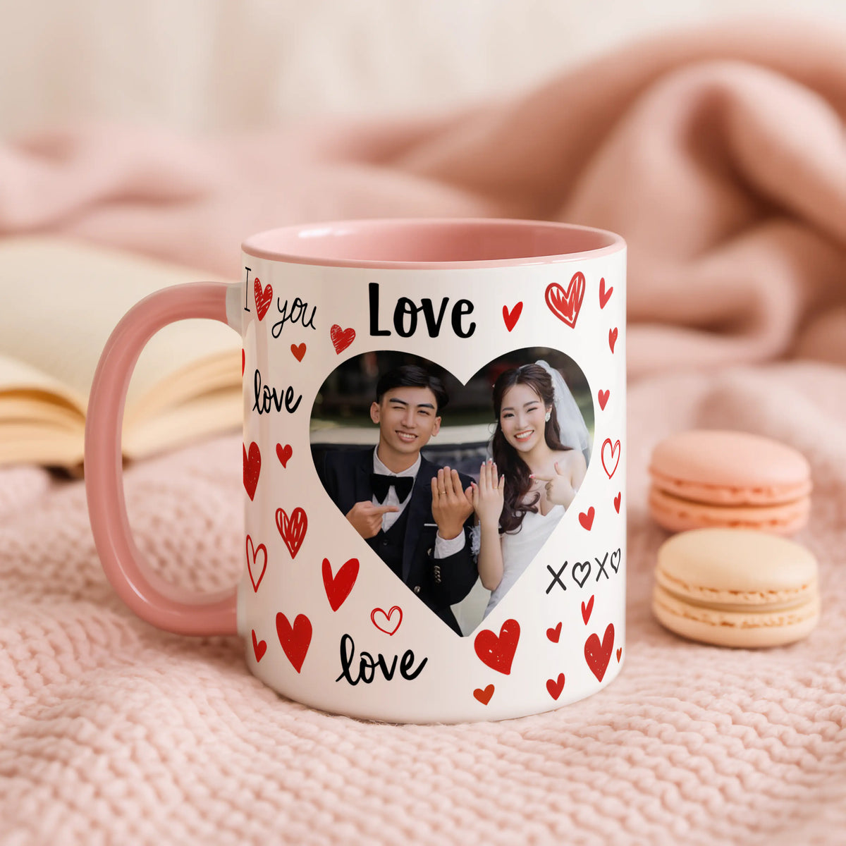 Personalised Love Heart Photo Mug - Image 1 | CreadGift