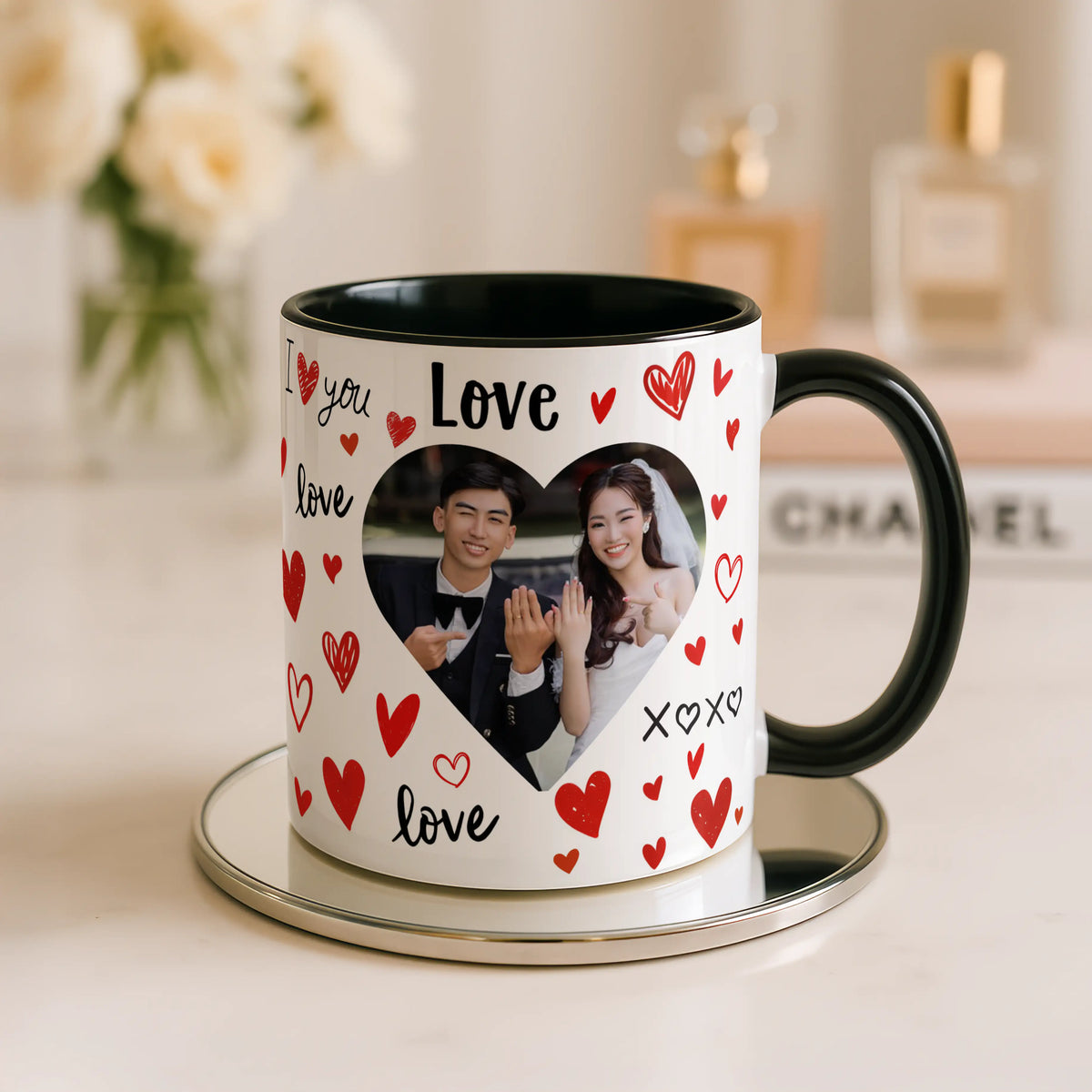Personalised Love Heart Photo Mug - Image 2 | CreadGift