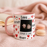 Personalised Love XOXO Couple Photo Mug - Image 3 | CreadGift