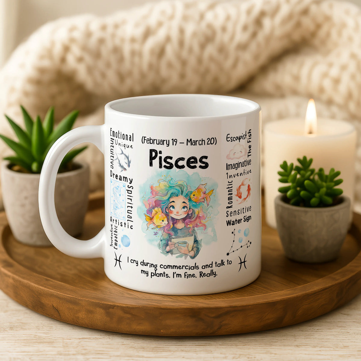Pisces Zodiac Mug - Image 3 | CreadGift