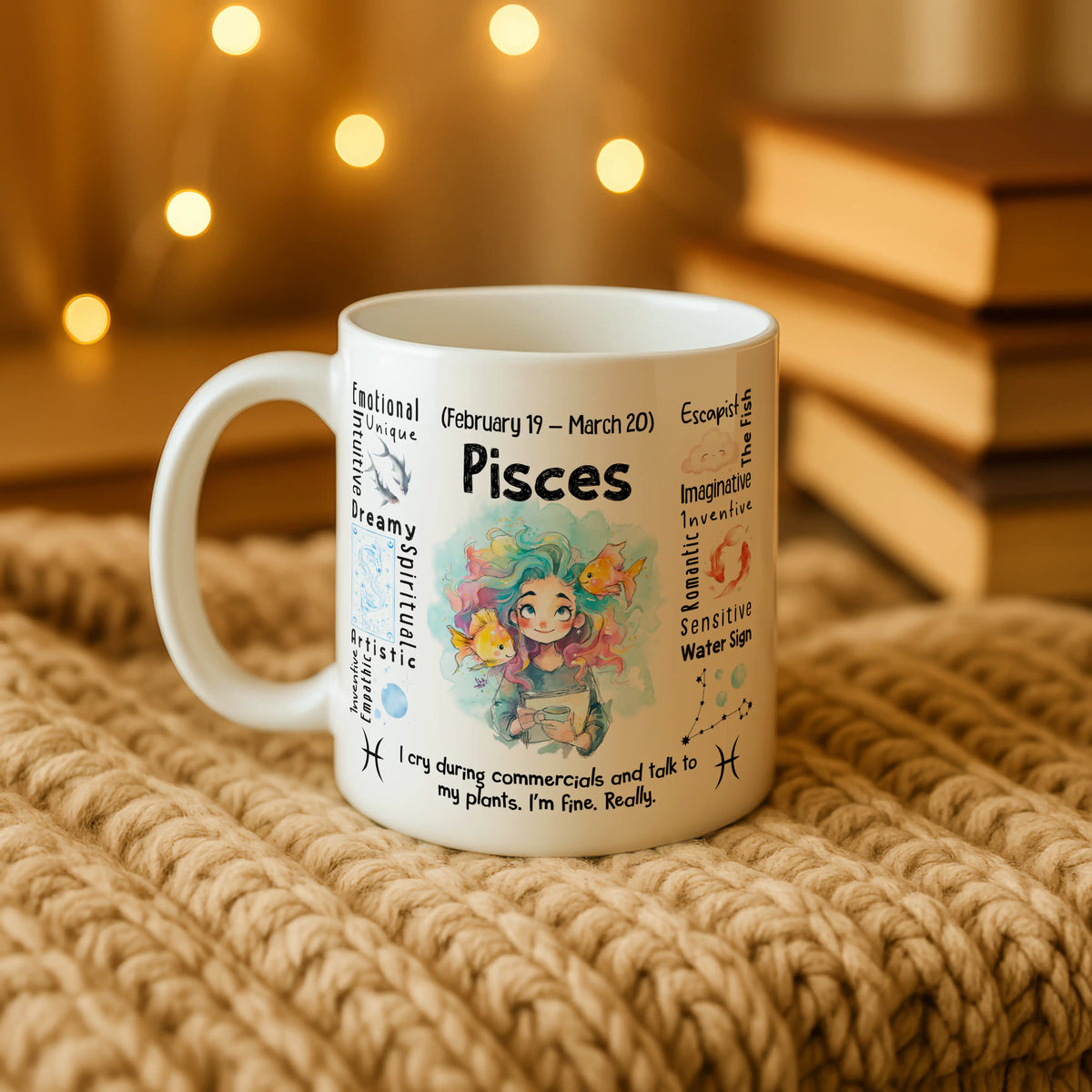 Pisces Zodiac Mug - Image 4 | CreadGift