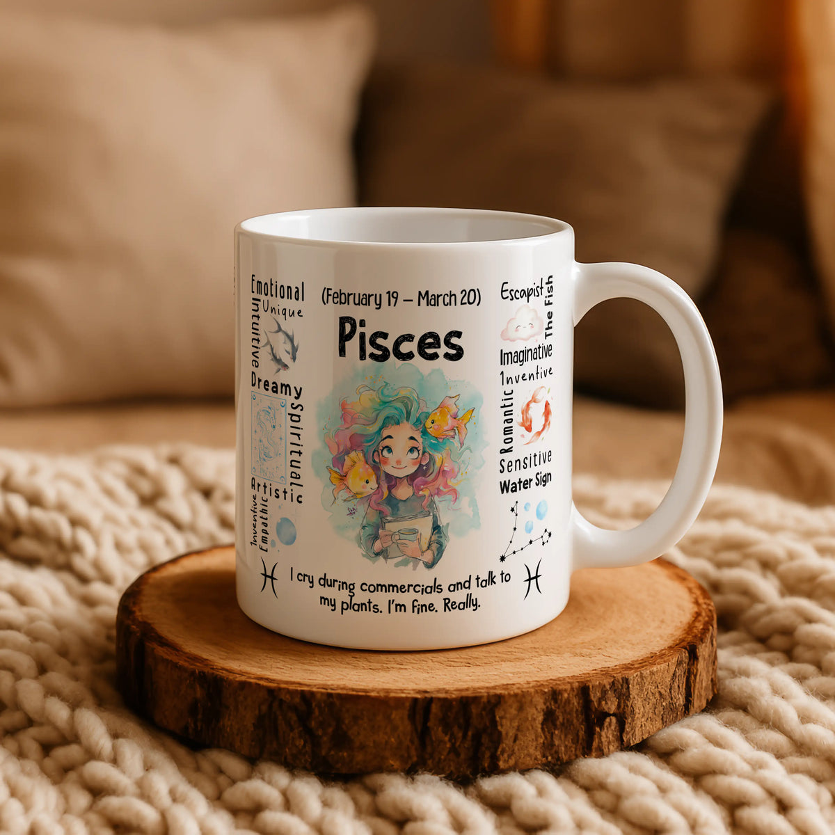 Pisces Zodiac Mug - Image 5 | CreadGift