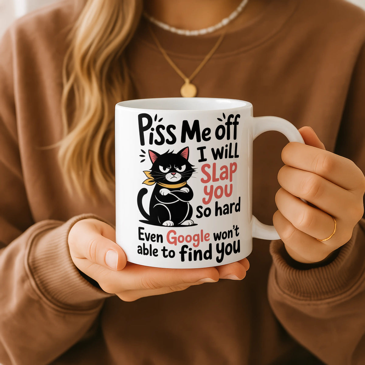 Piss Me Off Grumpy Cat Mug - Image 1 | CreadGift