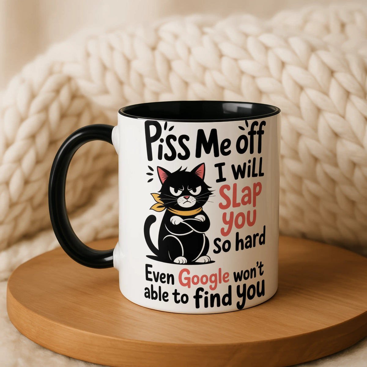 Piss Me Off Grumpy Cat Mug - Image 3 | CreadGift