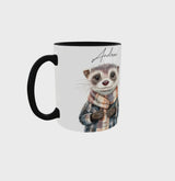 CUSTOM Cute Ferret Mug • Ferret Gifts • Personalised Ferret Gift • Gift for Him or Her • Birthday Gift • Tea Coffee Mug