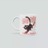 Who Needs Luck I Have a Black Cat Mug – Funny Cat Lover Gift, Spooky Black Cat Coffee Cup for Her