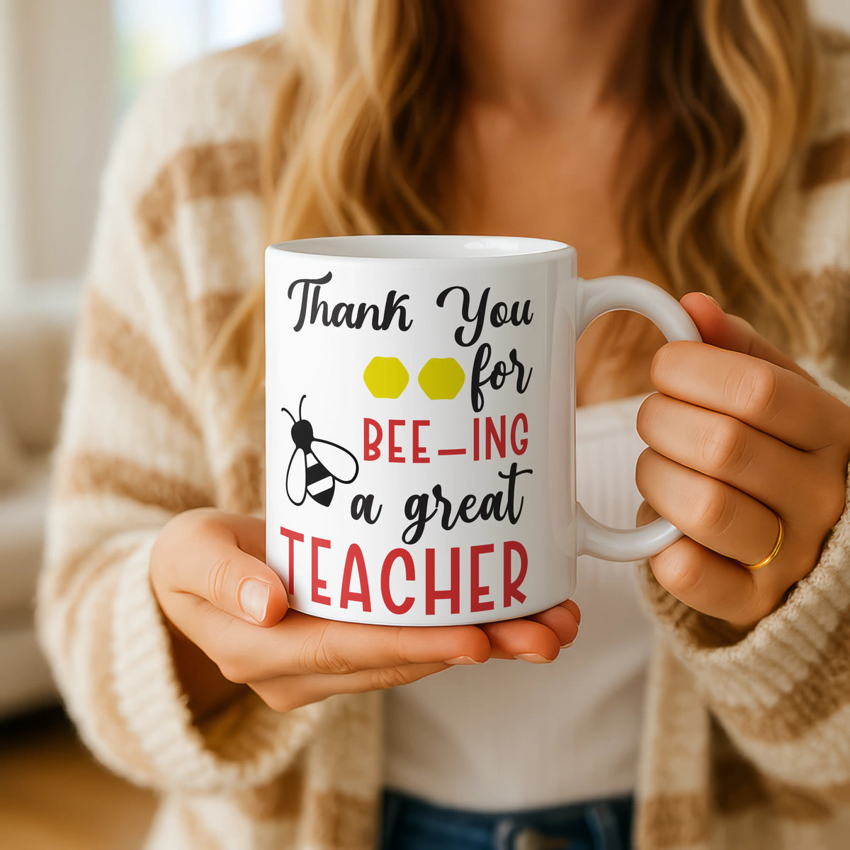 Thank You Bee-ing Great Teacher Mug - Image 1 | CreadGift