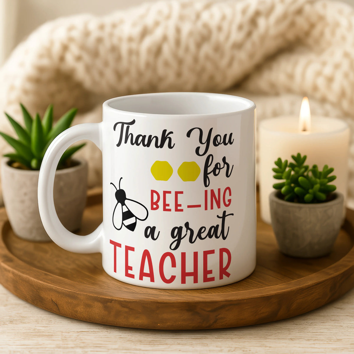 Thank You Bee-ing Great Teacher Mug - Image 2 | CreadGift