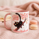Who Needs Luck Black Cat Mug - Image 5 | CreadGift